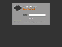 Tablet Screenshot of eroom.harley-davidson.com